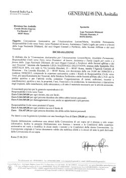 Dichiarazione Assicurazione RCT