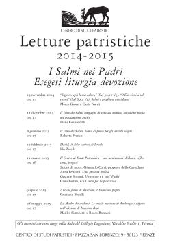 Letture patristiche