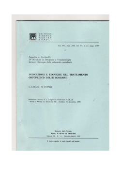 indicazioni e tecniche nel trattamento