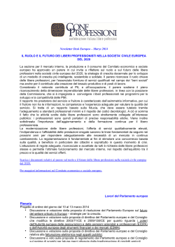 Newsletter Desk Europeo – Marzo 2014 IL