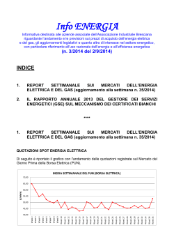 Info Energia n.3 del 02/09/2014 - Associazione Industriale Bresciana
