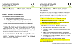 Dal vostro Pediatra Informazioni generali Dal vostro Pediatra