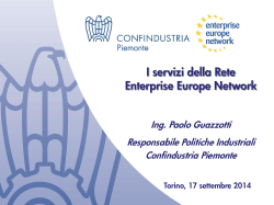 I servizi della rete Enterprise Europe Network