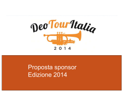 Proposta sponsor - The Duke Ellington Orchestra Official Tour 2014