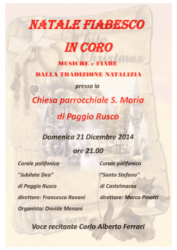 Natale fiabesco in coro