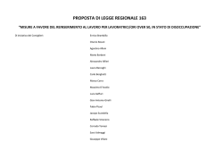 PROPOSTA DI LEGGE REGIONALE 163