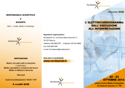Brochure ECG - Nordestnet - aggiornamento sanitario ECM: Home