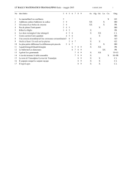 Finale analisi 13° web - Rally Matematico Transalpino