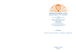 Catalogo Edizione 2014 - Artigianato e Palazzo