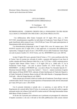 Direzione Cultura, Educazione e Giovent&ugrave; 2014
