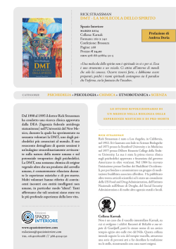 DMT - LA MOLECOLA DELLO SPIRITO lo studio