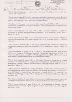 DM 29/12/2009 USR CAMPANIA