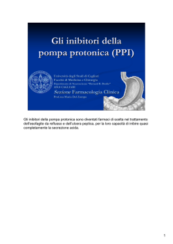 Gli inibitori della pompa protonica (PPI)