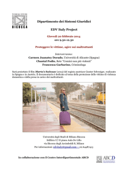 Dipartimento dei Sistemi Giuridici EDV Italy Project