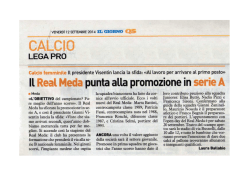 Il Giorno 12/09/2014 - ASD REAL MEDA Calcio Femminile