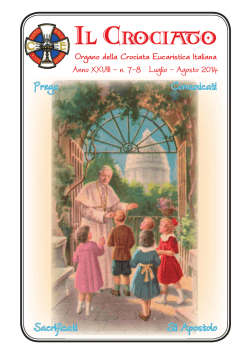 IL CROCIATO - Fraternit&agrave; Sacerdotale San Pio X