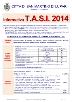T.A.S.I. 2014 - Comune di San Martino di Lupari