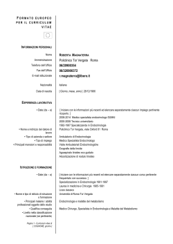 Dr.ssa Magnaterra Robeta - Policlinico Tor Vergata