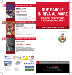 DUE PAROLE IN RIVA AL MARE