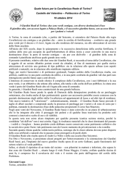I Giardini Reali di Torino: due zone verdi contigue, con diverse