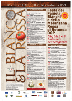 Festa dei Fagioli Bianchi e della Melanzana Rossa di Rotonda DOP