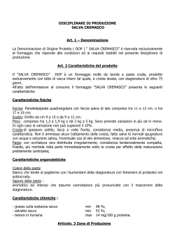 Salva Cremasco - Ministero delle Politiche Agricole e Forestali