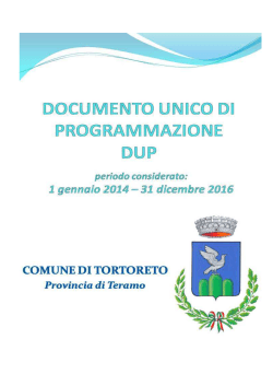 Comune di Tortoreto_DUP - Amministrazione Trasparente