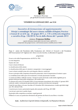 Incontro di formazione ed aggiornamento