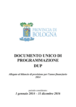 documento unico di programmazione dup