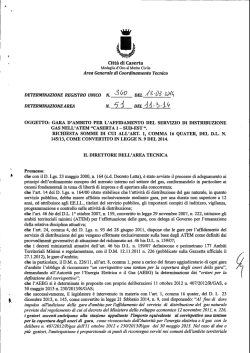 Clicca qui per leggere la determina