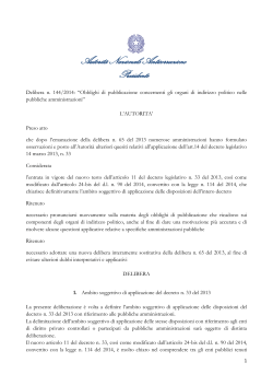Delibera n 144/2014 - Università degli Studi del Sannio