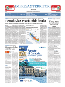I giacimenti offshore in gara