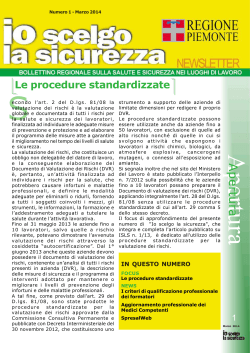 Io scelgo la sicurezza - Anno 11 - N. 1 - marzo 2014