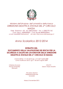 DVR a.s. 2013 2014 - direzione didattica massa 2&deg; circolo