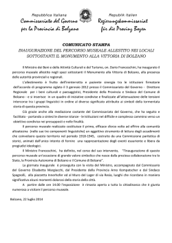 Il comunicato stampa