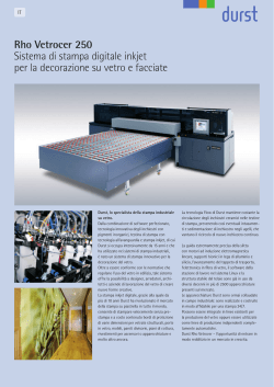 Rho Vetrocer 250 Sistema di stampa digitale inkjet per la