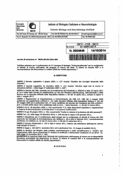 II~III~IIIIIIIII~~I~III~II~~lIlm - Istituto di Biologia Cellulare e
