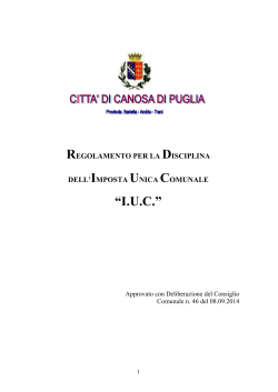 Regolamento IUC approvato con deliberazione CC 46_2014