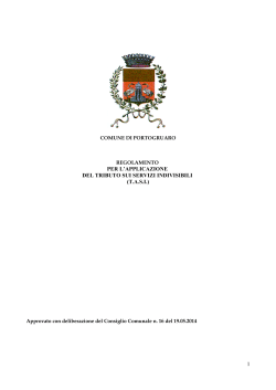 Regolamento TASI - Comune di Portogruaro