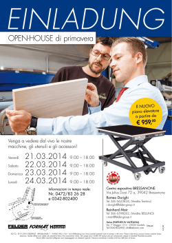OPEN-HOUSE di primavera