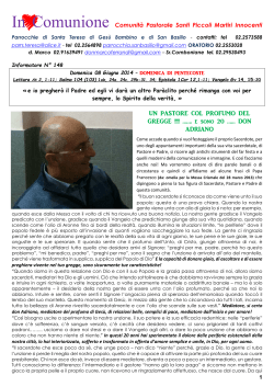 N.148 08/06/2014 - Comunità Piccoli Martiri