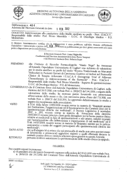Deliberazione n. 121 del 01.02.2012