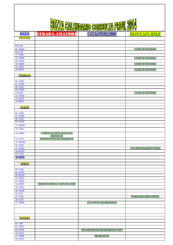 CALENDARIO CONSULTA 2014