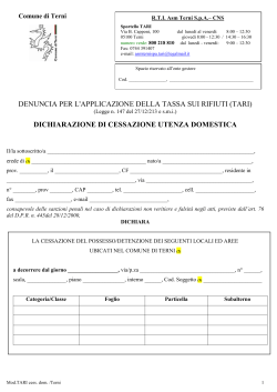 Modello TARI Cessazione Dom