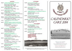 Event Calendar PDF - Circolo Golf Venezia