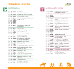 Calendario tematico - Parco Regionale dei Castelli Romani