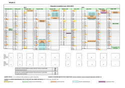 Calendario scolastico 2014-2015
