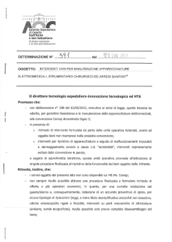 interventi vari per manutenzione apparecchiature elettromedicali