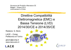 Direttive Compatibilit&agrave; Elettromagnetica (EMC) e Bassa Tensione