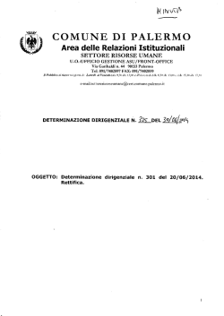 determinazione dirigenziale n.325 del 30/06/2014